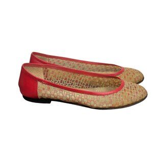 Andrea Carrano Italian flat womens shoes size 37